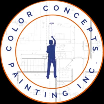 Logo for Color Concepts Painting Inc., a painting company in Alton, Illinois.