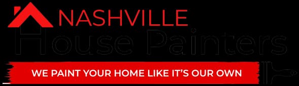 Logo for Nashville House Painters, a painting company in Antioch, Tennessee. The image shows the red-and-black Nashville House Painters wordmark.