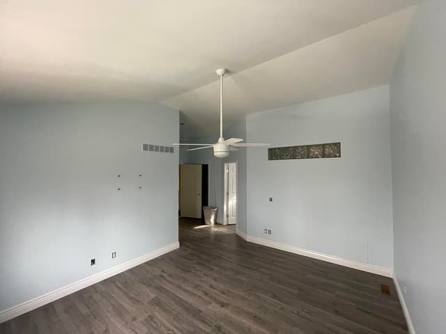 White Chooz Painters logo with blue background placeholder for paintig company logos