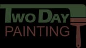 This is an image from Two Day Painting, located in Wisconsin. The logo for Two Day Painting features a simple rectangular design with contrasting color blocks and clean typography representing the painting company brand.