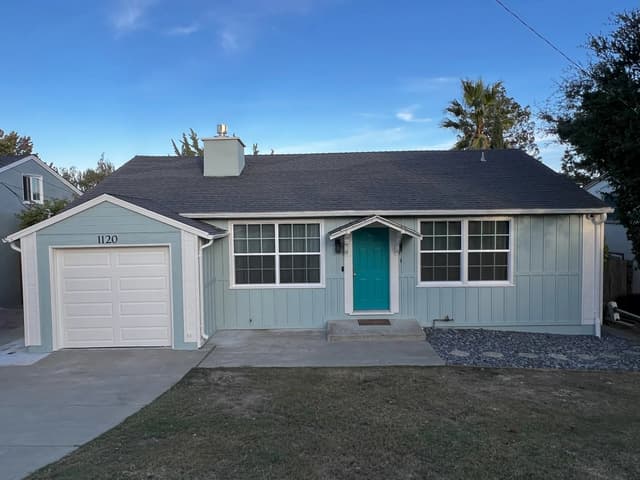 White Chooz Painters logo with blue background placeholder for paintig company logos