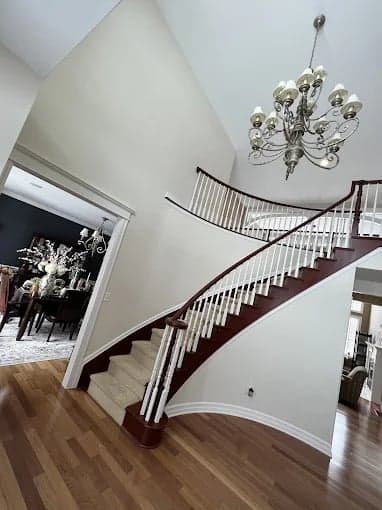 White Chooz Painters logo with blue background placeholder for paintig company logos