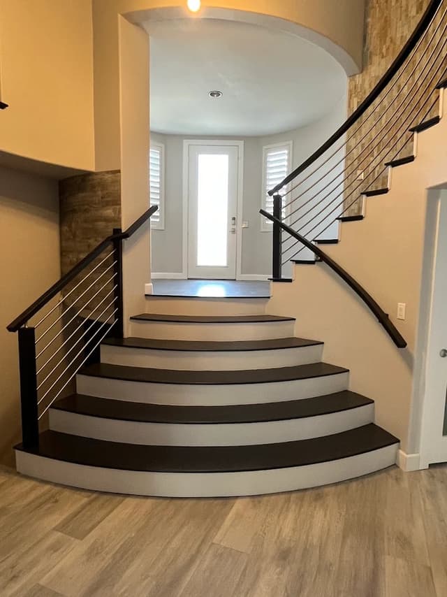 White Chooz Painters logo with blue background placeholder for paintig company logos