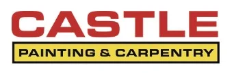 Castle Painting and Carpentry logo with red Castle text and a yellow Painting & Carpentry label, Illinois.