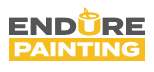 This is an image from Endure Painting, located in California. The logo for Endure Painting features bold black and yellow text with a clean modern design representing a professional painting company.