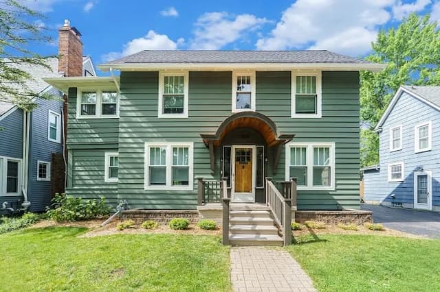 White Chooz Painters logo with blue background placeholder for paintig company logos