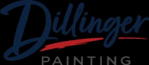 Logo for Dillinger Painting, a painting company in Allendale, Illinois.