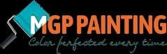 This is an image from MGP Painting Inc, located in New York. The logo for MGP Painting Inc features an orange and teal design with a paint roller graphic and the company slogan beneath it.