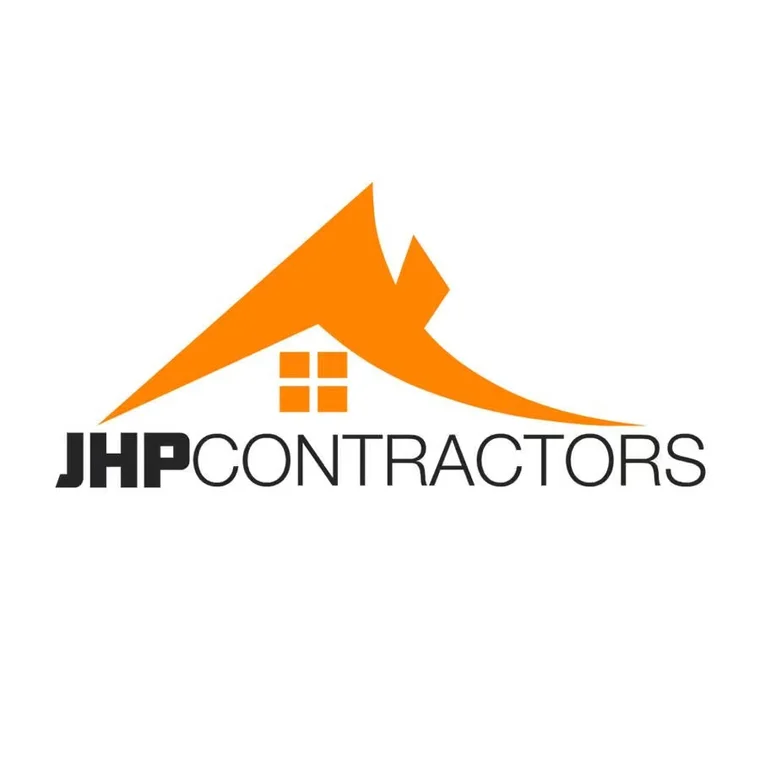JHP Contractors Inc logo for painting services in Ooltewah, Tennessee. The image shows the orange-and-black JHP Contractors roof logo.