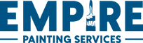 This is an image from Empire Painting Services LLC, located in New Jersey. The logo for Empire Painting Services LLC features clean, modern typography with a professional blue color scheme representing a residential and commercial painting company.