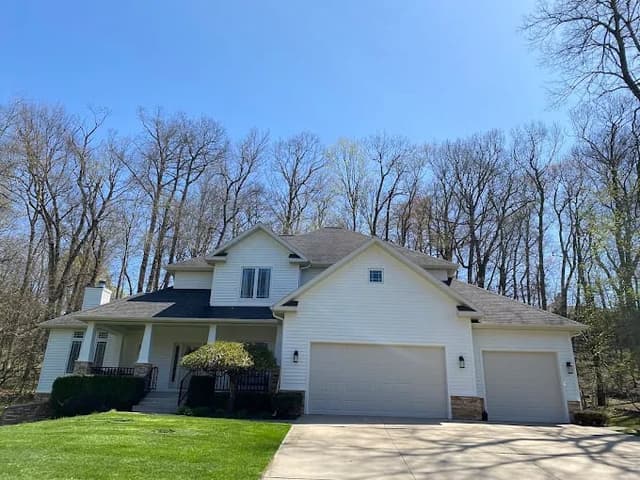 White Chooz Painters logo with blue background placeholder for paintig company logos