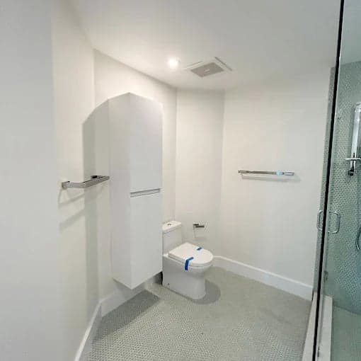 White Chooz Painters logo with blue background placeholder for paintig company logos