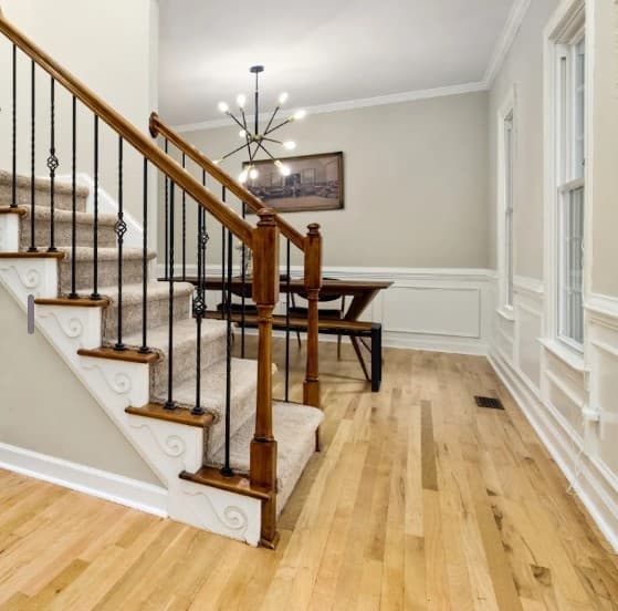 White Chooz Painters logo with blue background placeholder for paintig company logos