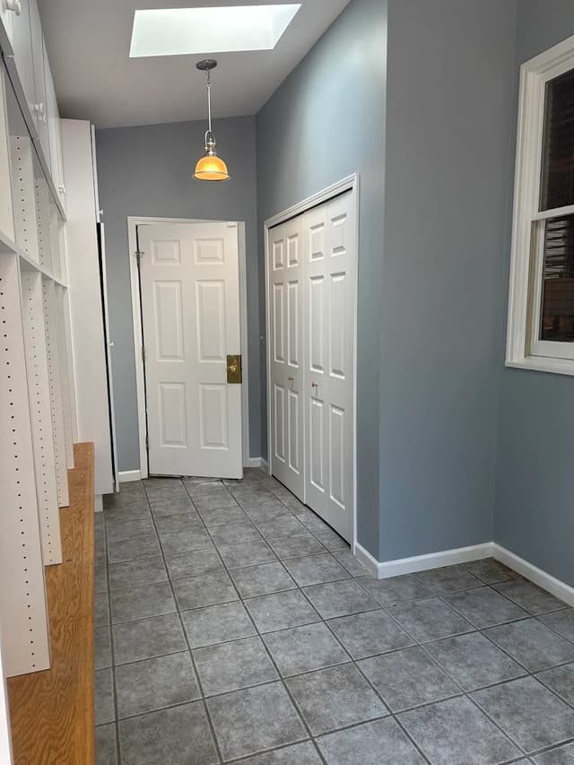 White Chooz Painters logo with blue background placeholder for paintig company logos