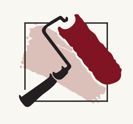 This is an image from Bill Torres Painting LLC  Company, located in Mount Joy, PA. The image is a Bill Torres Painting logo with paint roller and paint swatches.