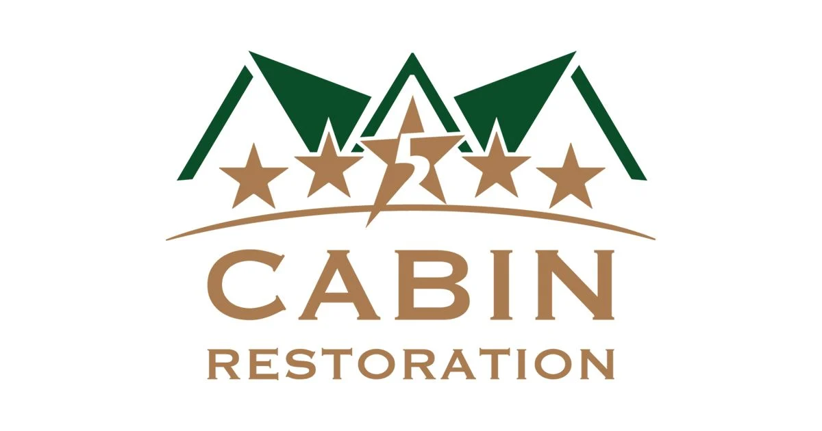 Logo for 5 Star Cabin Restoration LLC, a painting company in Maryville, Tennessee.