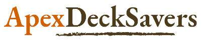 Logo for Apex DeckSavers, a painting company in Cary, North Carolina.