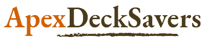 Logo for Apex DeckSavers, a painting company in Cary, North Carolina.