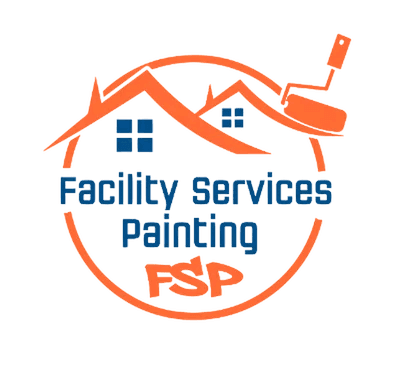 This is an image from Facility Service Painting, located in Indiana. The logo for Facility Service Painting features a stylized house and paint roller graphic with bold lettering, representing professional residential and commercial painting services.