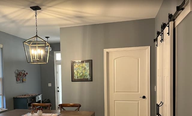 White Chooz Painters logo with blue background placeholder for paintig company logos