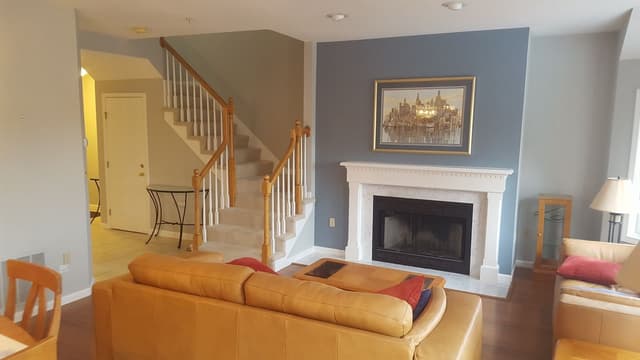 White Chooz Painters logo with blue background placeholder for paintig company logos