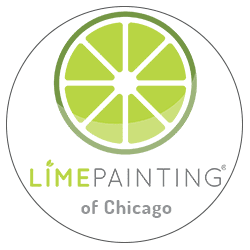 This is an image from LIME Painting of Chicago company, located inChicago, IL The image is a LIME Painting of Chicago logo featuring a stylized lime slice with green and gray text