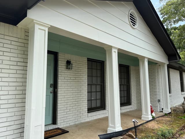 White Chooz Painters logo with blue background placeholder for paintig company logos