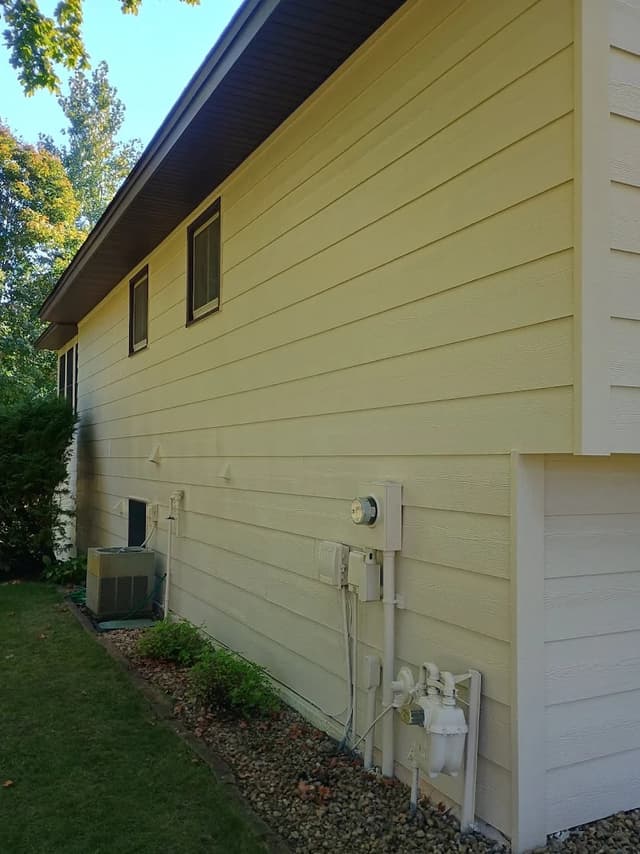 White Chooz Painters logo with blue background placeholder for paintig company logos