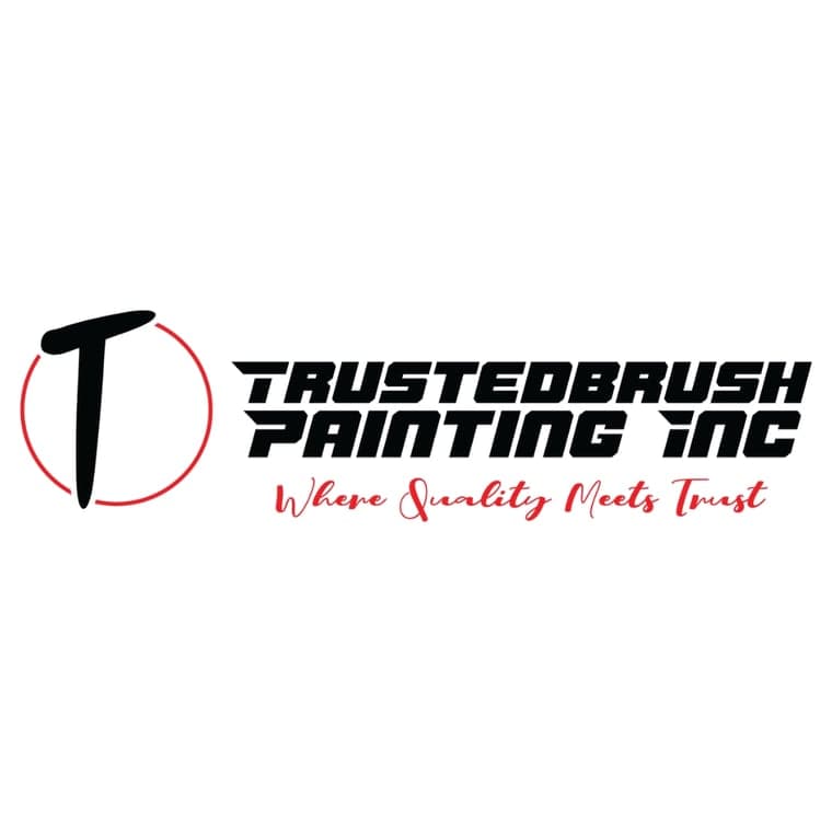 This is an image from Trusted Brush Painting Inc., located in Florida, showing the company logo with the tagline “Where Quality Meets Trust.