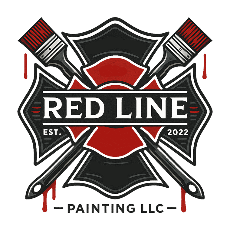 Logo for Red Line Painting LLC, a painting company in Greensboro, NC.