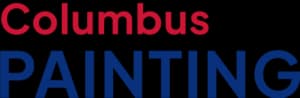 This is an image from Columbus Painting, located in Ohio. The logo for Columbus Painting features bold red and blue lettering with a clean, modern font design.