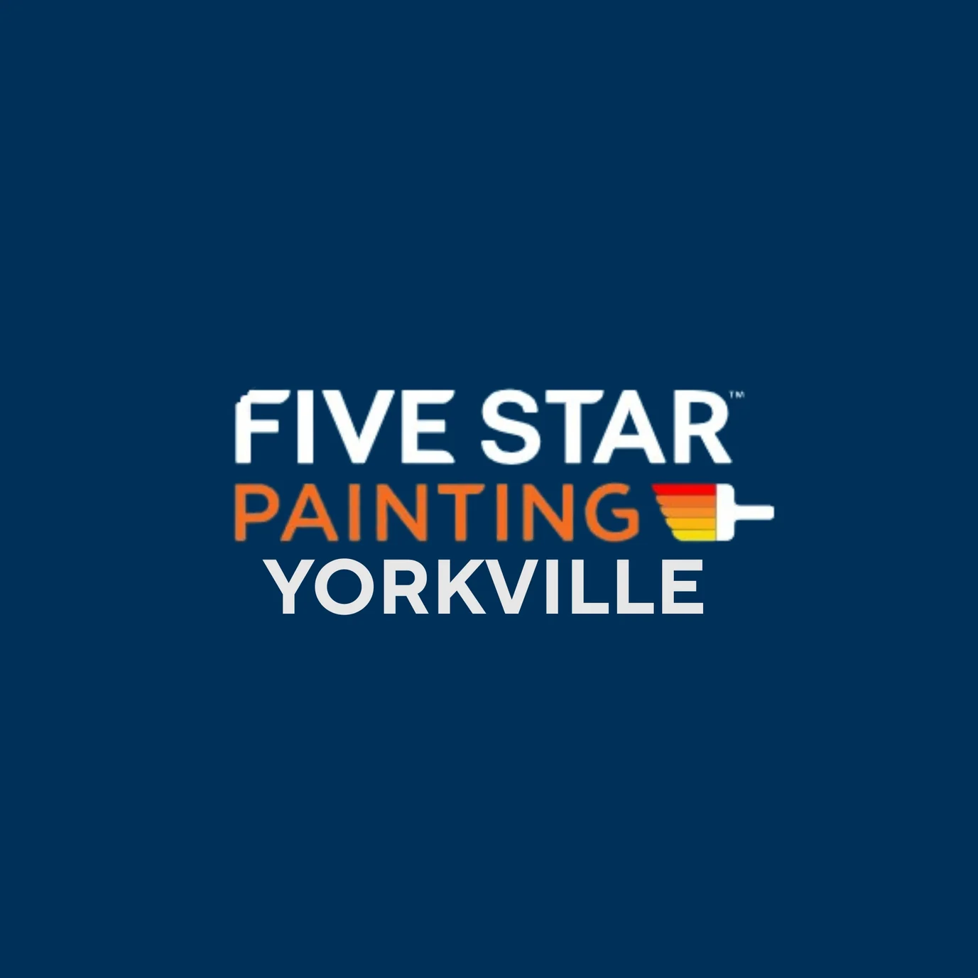Logo for Five Star Painting of Yorkville, a painting company in Yorkville, Illinois.
