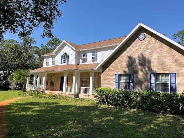 White Chooz Painters logo with blue background placeholder for paintig company logos