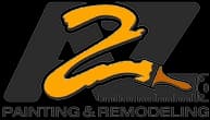 "This is an image from A2Z Painting & Remodeling, located in Texas. The logo for A2Z Painting & Remodeling features an orange ‘2’ shaped like a paint stroke over a black background with a paintbrush and ruler integrated into the design."