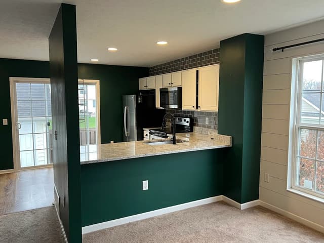 White Chooz Painters logo with blue background placeholder for paintig company logos