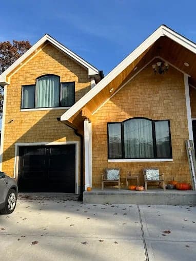 White Chooz Painters logo with blue background placeholder for paintig company logos