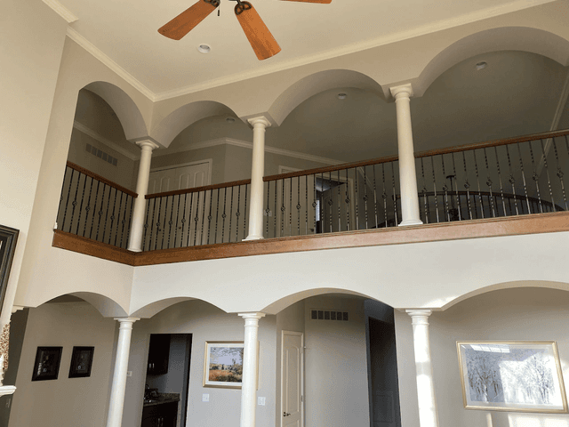 White Chooz Painters logo with blue background placeholder for paintig company logos