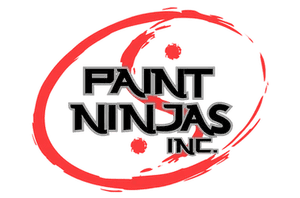 This is an image from Paint Ninjas Inc, located in Pennsylvania. The logo for Paint Ninjas Inc features bold gray and black company lettering inside a red brushstroke circle.