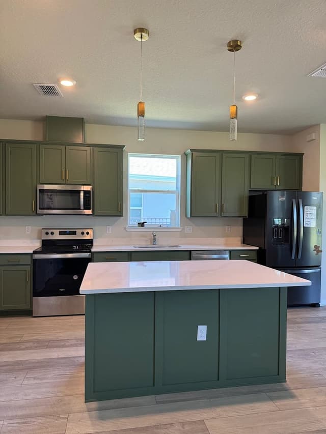 White Chooz Painters logo with blue background placeholder for paintig company logos