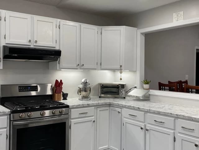 White Chooz Painters logo with blue background placeholder for paintig company logos