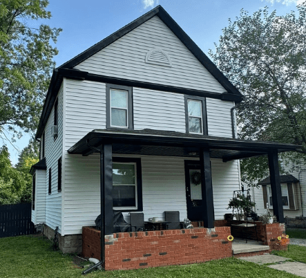 White Chooz Painters logo with blue background placeholder for paintig company logos