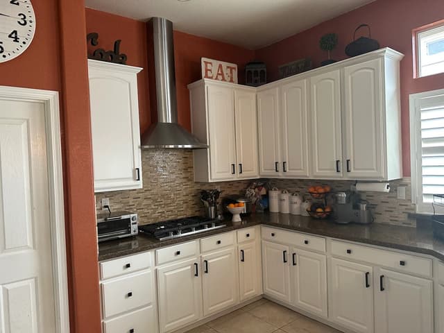 White Chooz Painters logo with blue background placeholder for paintig company logos