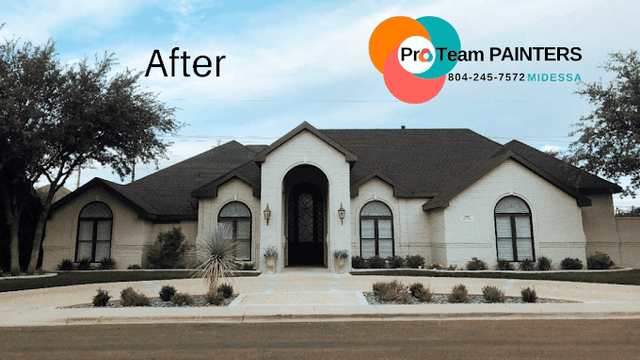 White Chooz Painters logo with blue background placeholder for paintig company logos