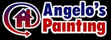 This is an image from Angelo's Painting, located in Pennsylvania. The logo for Angelo's Painting features a red house icon inside a circular arrow beside bold blue and red company lettering.