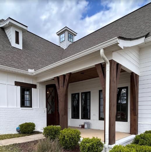 White Chooz Painters logo with blue background placeholder for paintig company logos