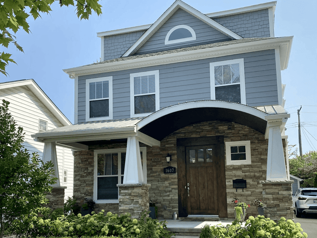 White Chooz Painters logo with blue background placeholder for paintig company logos