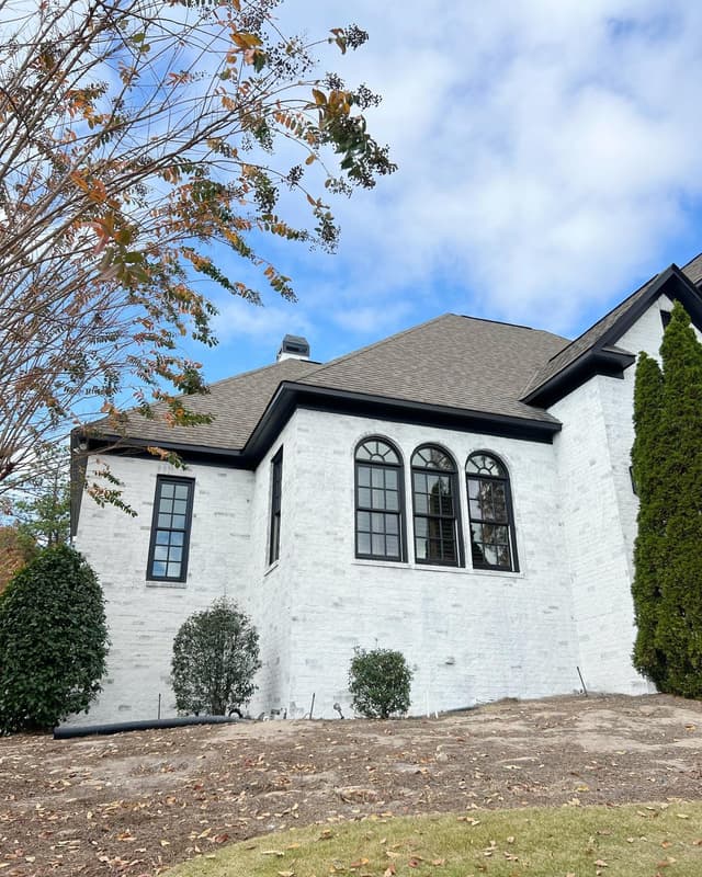 White Chooz Painters logo with blue background placeholder for paintig company logos