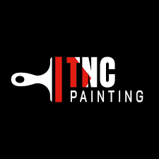 This is an image from TNC Painting, located in Michigan. The logo for TNC Painting features bold white lettering with a red paint roller graphic on a black background.