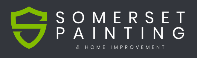 This is an image from Somerset Painting & Home Improvement, located in Michigan. The logo for Somerset Painting & Home Improvement features a green shield icon alongside modern white lettering on a dark gray background.
