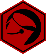 This is an image from First Order Painting, located in Pennsylvania. The logo for First Order Painting features a bold red background with a black stylized helmet icon inside a hexagonal outline.